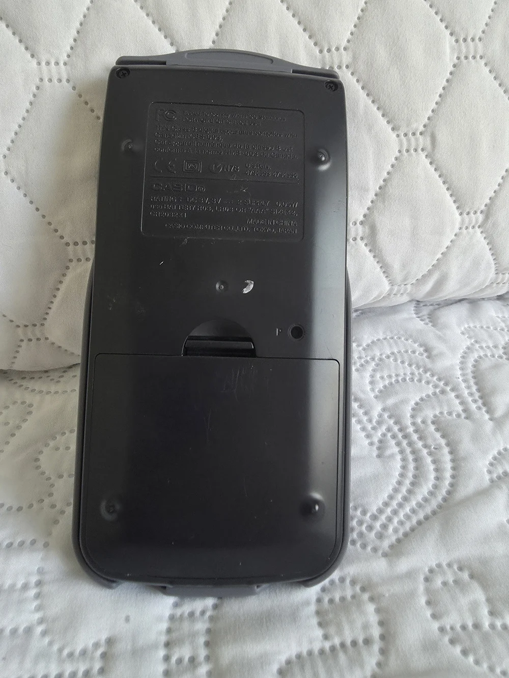 Casio Gray Graphing Calculator with Removable Cover